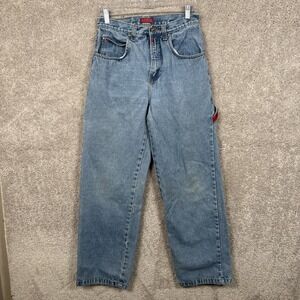 Vintage Paco Jeans Women 18 Carpenter Hi Rise Hip Hop Skater Light Wash Y2K